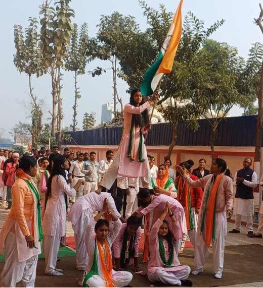 राष्ट्रभक्ति के रंग में रंगा भारती शिक्षक प्रशिक्षण महाविद्यालय, 77वें गणतंत्र दिवस पर गूंजे देशभक्ति के स्वर